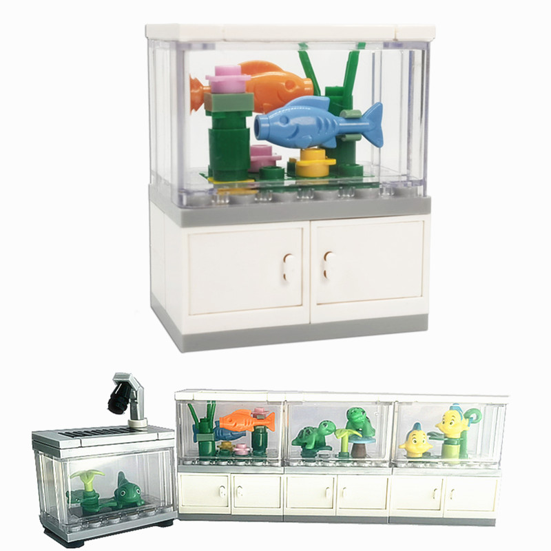 Tech Diving Accessories - City Friends Fish Tank Building Blocks