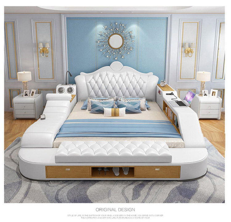 Tech Queen - King/Queen Multifunction Tech Smart Upholstered Platform