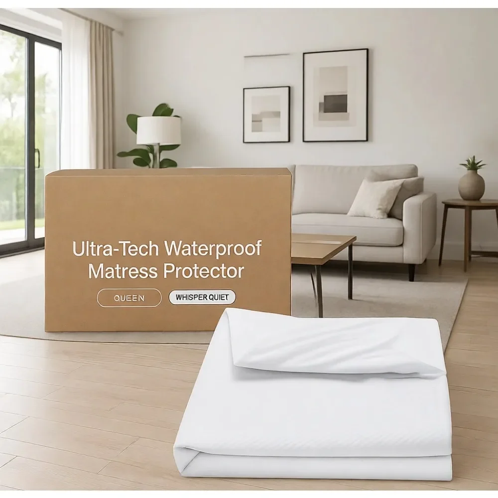 Tech Queen - Ultra Tech Waterproof Queen Mattress Protector,