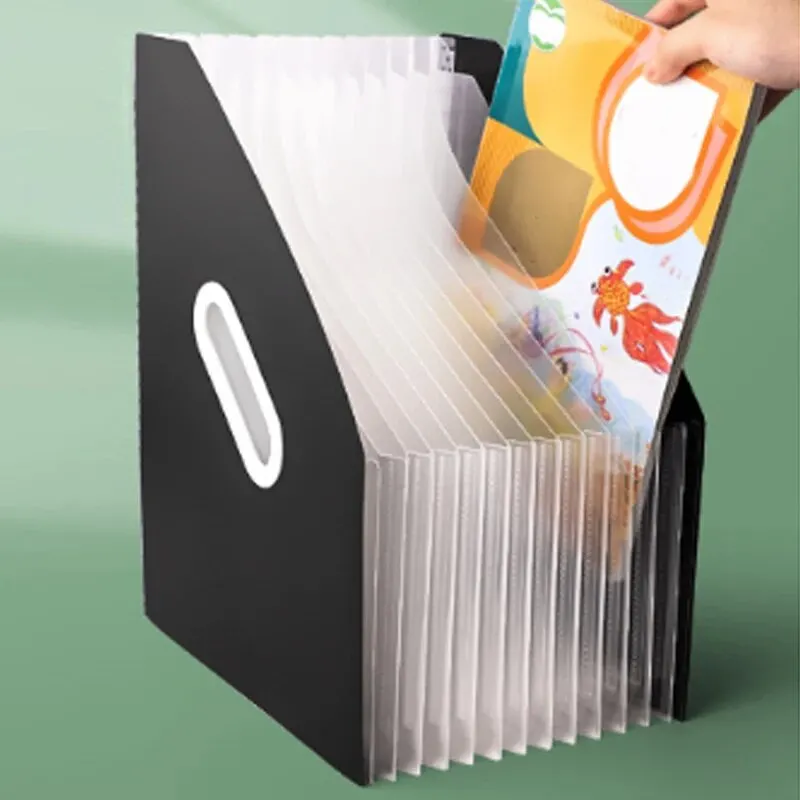 Document Scanner Portable - 13 Grid Vertical Portable Expandable Accordion