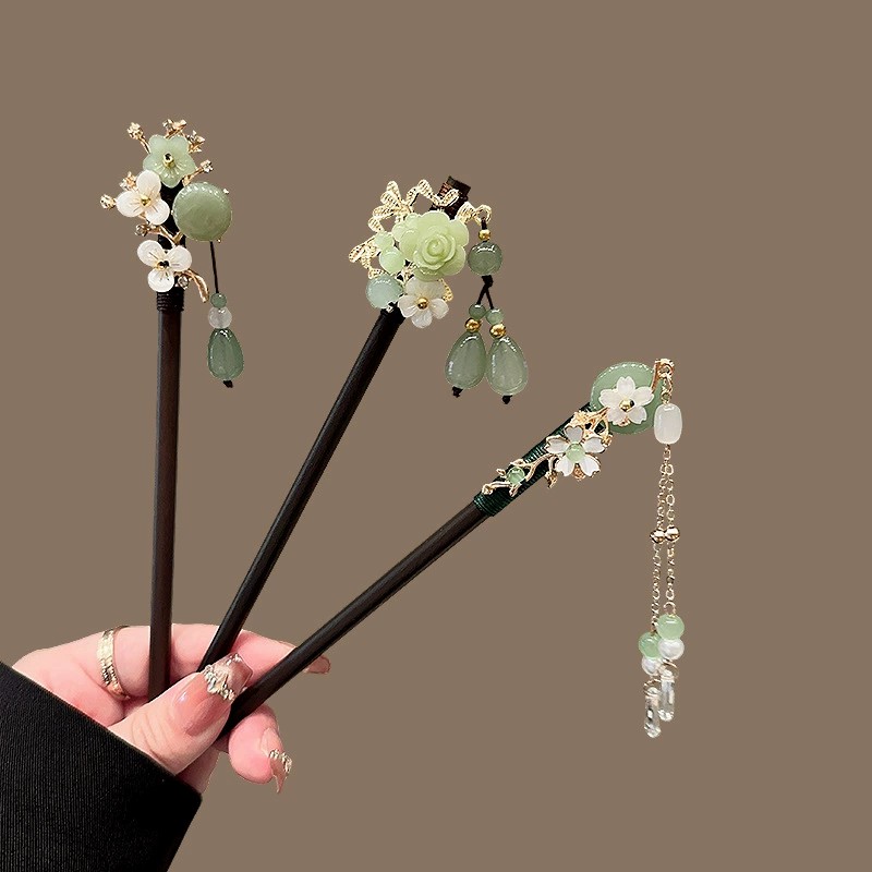 Tech Accessories Women - Antique Wooden Hairpin Women's Elegant Hair