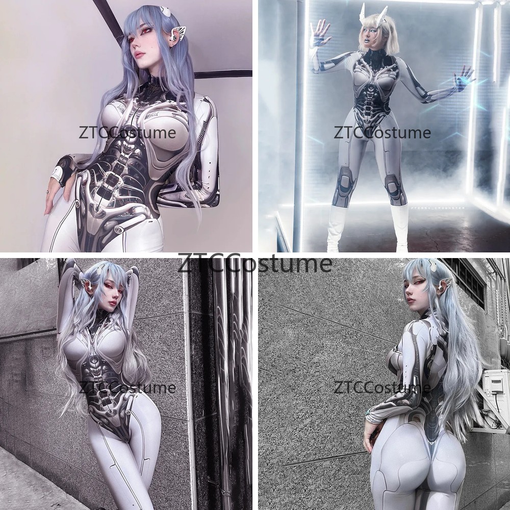 Tech Accessories Women - 3D Printed Cosplay Bodysuit Y2k Techwear