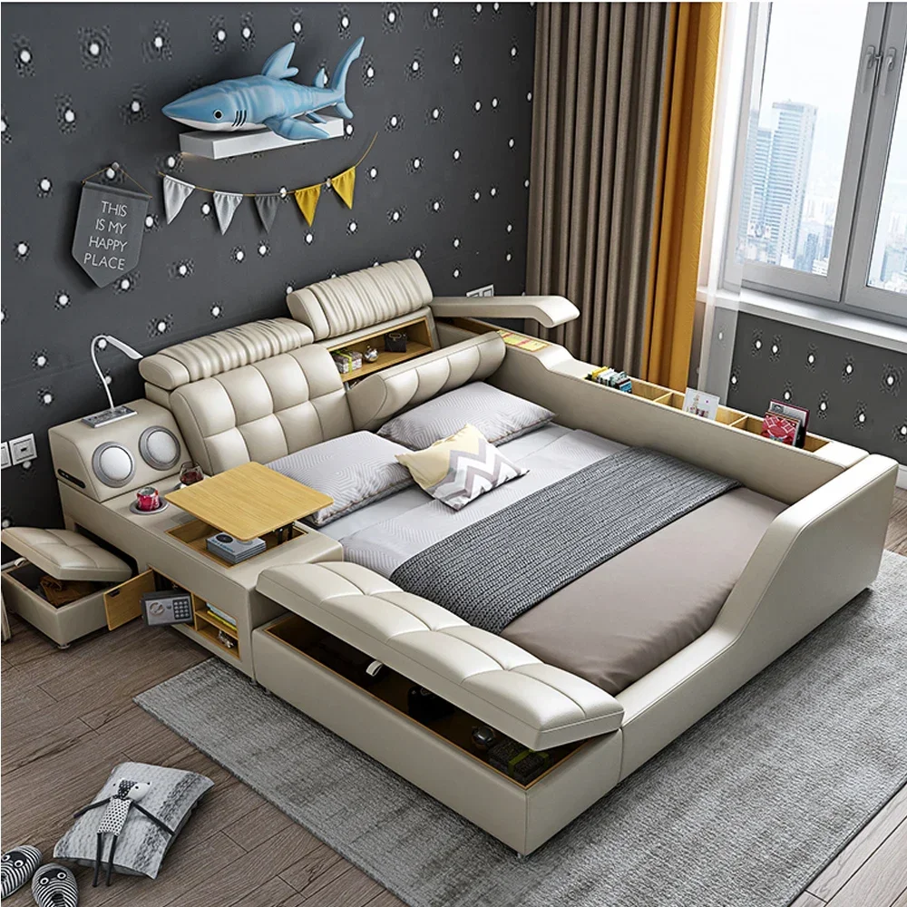 Tech Queen - Modern Multi-Functional Tech Smart Bed with