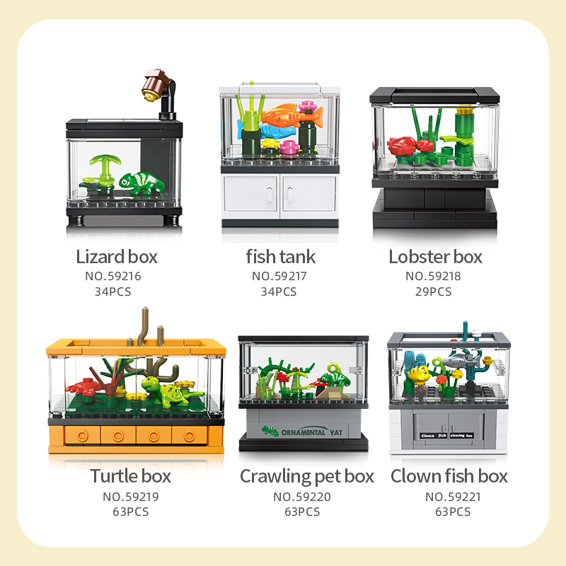 Fish Tank Building Blocks Set  - Tech Diving Accessories 评论和价格