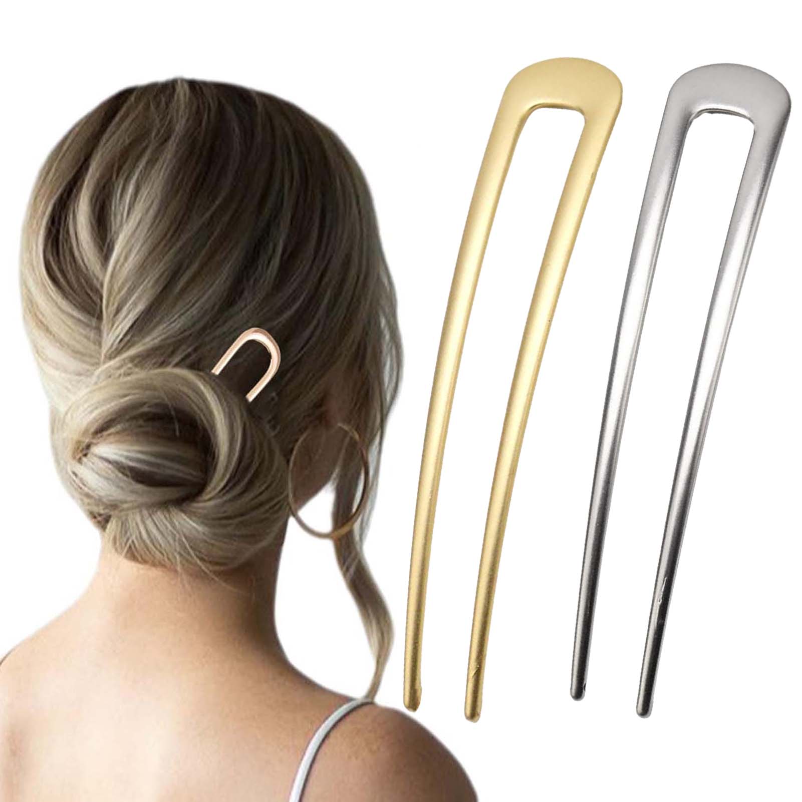 French U Shaped Hair Pins Vint - Tech Accessories Women 评论和价格
