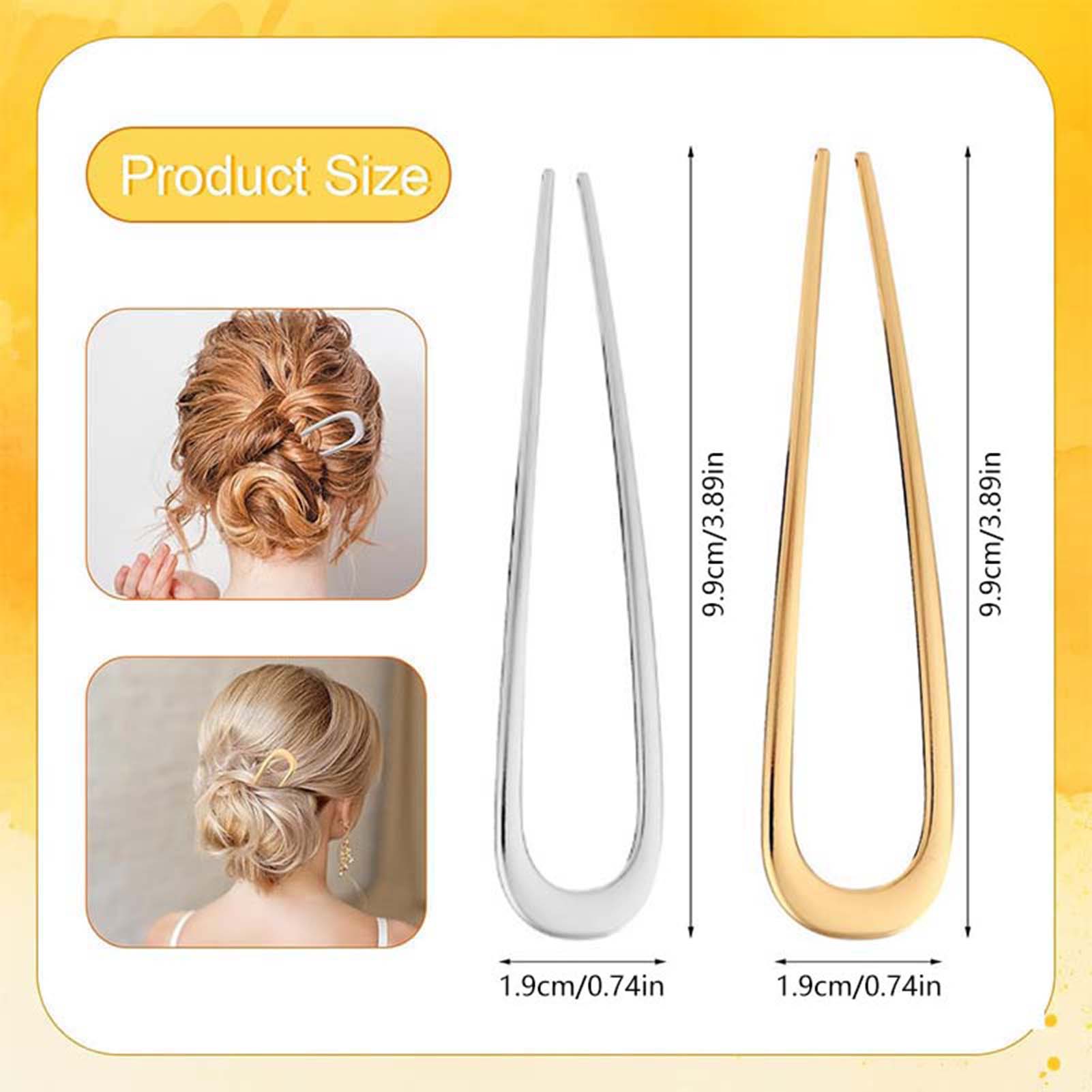 French U Shaped Hair Pins Vint - Tech Accessories Women 评论和价格