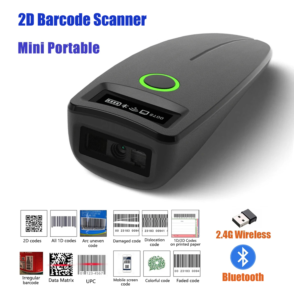 2D Barcode Scanner W7 Mini Wir - Document Scanner Portable 评论和价格