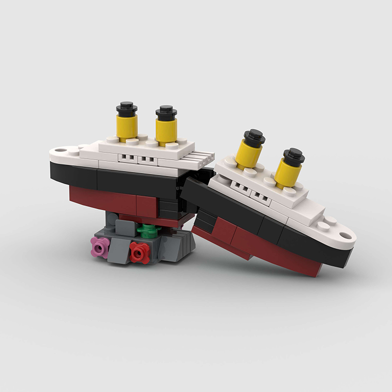Mini RMS Titanic Sank Ship Mod - Tech Diving Accessories 评论和价格