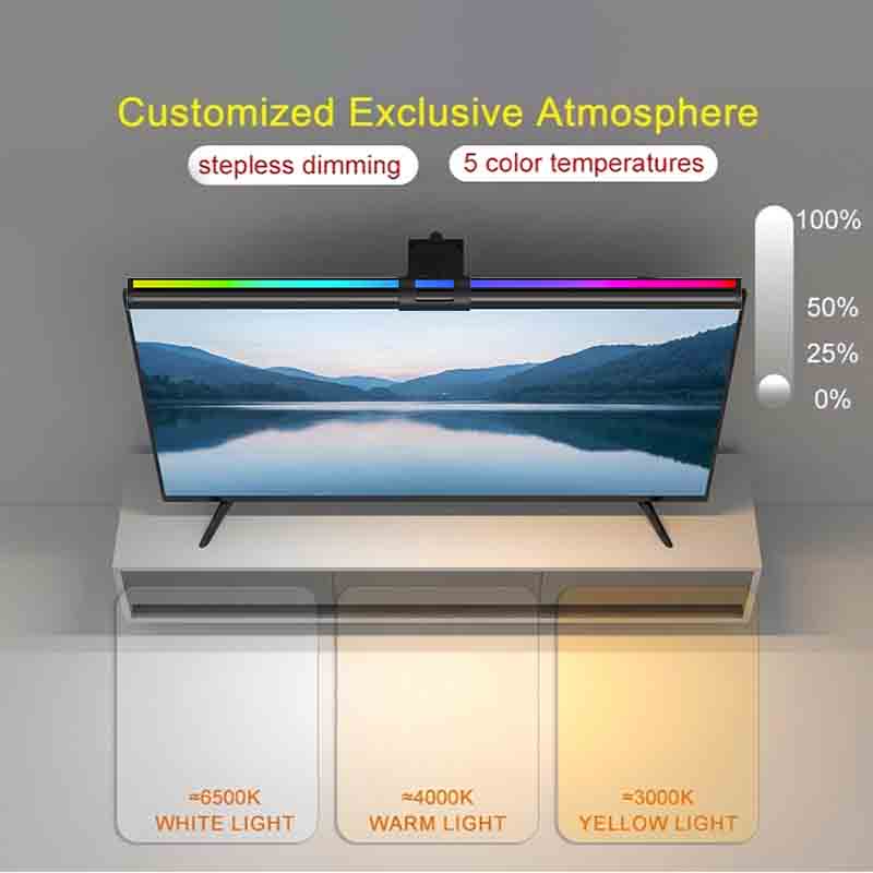 RGB Light 60/80cm Game Atmosph - Monitor Light Bar 评论和价格