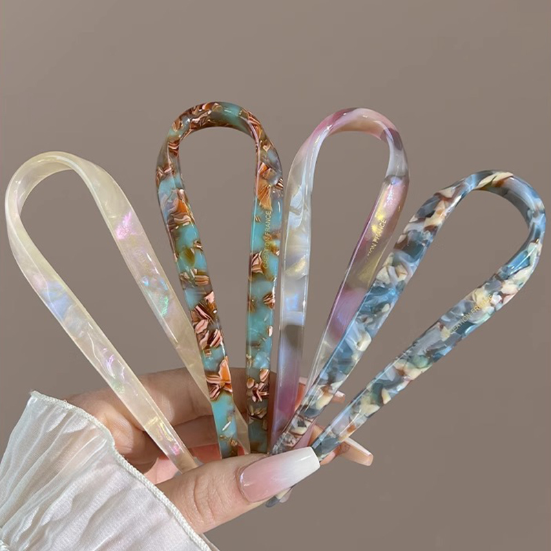 U-Shaped Hair Sticks Acetate A - Tech Accessories Women 评论和价格